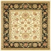 Safavieh Lyndhurst Collection LNH212B Ivory and Black Square Area Rug, 8-Feet