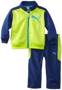 Puma - Kids Boys 2-7 Little Colorblock Tricot Set, Lime Punch, 6