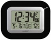 La Crosse Technology WT-8005U-B Atomic Digital Wall Clock with Indoor Temperature, Black