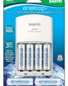 Sanyo SEC-MQN066N 6 Pack AA Eneloop Rechargeable Batteries with Charger