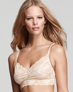 A comfortable yet stylish soft bra in Cosabella's signature floral lace. Style #NEVER1301