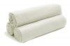 Tadpoles Organics Set of 3 Flannel Receiving Blankets, White