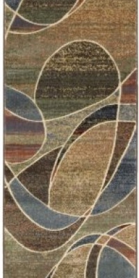 Nourison Interpretations Multicolor Abstract 3.6-Feet by 5.6-Feet Polyacrylic Area Rug