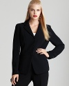 Employ your impeccable taste and streamline workday style with this timeless Jones New York Collection jacket.