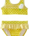 Penelope Mack Baby-girls Infant Two Piece Key West Swimsuit, Yellow, 18 Months