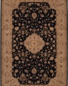 Nourison Rugs Heritage Hall Collection HE10 Black Round 9' x 9' Area Rug