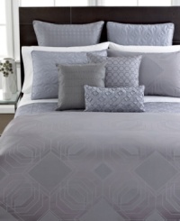 Modern luxury! Give your bed a contemporary update with this Hotel Collection Pergola quilted European sham. Geometric patterns span the landscape to complete the cutting-edge look. Zipper closure.