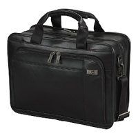 For business or pleasure, this brief keeps up with today's active lifestyle. Front organizational panel contains a full-length zippered mesh pocket, tricot-lined electronic device pockets, business card pockets, USB flash drive pockets, pen loops and key fob.