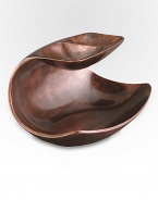 The organic, curved lines of this elegant server are handcrafted in bronze-finish alloy with a deep, wide base and divided top level ideal for dips, salsas and more. From the Heritage Pebble CollectionAntique copper-plated alloy12½W X 5¾H X 7DHand washImported