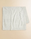 Rendered in an indulgent wool-cashmere blend, this charming blanket with scalloped edges provides soft and cozy coverage for baby.Patterened edges33 X 33Wool/CashmereDry cleanImported