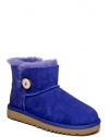 UGG Australia Kid'S Mini Bailey Button Ankle Boot - Blueberry