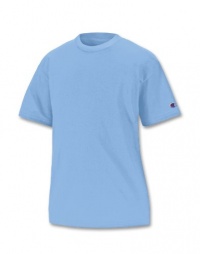 Champion T435 Youth Tagless T-Shirt - Light Blue - Large