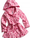 GUESS Kids Girls Little Girl Dotted Jacket, LIGHT PINK (5)