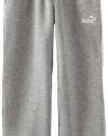 PUMA Boy's Fleece Pants, Grey, L (14/16)