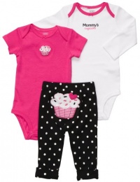 Carter's 3-pc. Pink Cupcake Bodysuit Set