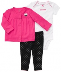 Carter's 3-Piece Cardigan Set - Princess - 9M