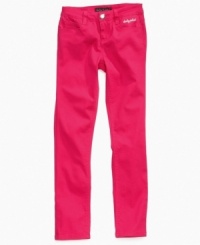 Hip and trendy bright colored jeans by Baby Phat are a must have for this season and next.