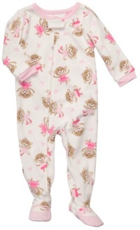 Carter's Toddler Footed Fleece Sleeper - Monkey Ballet-4T