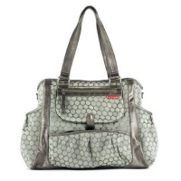 Skip Hop Studio Diaper Bag Tote Bag, Pewter Dot