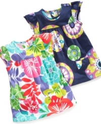 Add a bit of bright to her wardrobe with this colorful tunic from Carters. (Clearance)