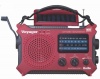 Kaito Voyager KA500IP Solar/Dynamo AM/FM/SW NOAA Weather Radio with Alert & Cell Phone (iPod/iPhone) Charger, Color Red