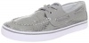 Sperry Top-Sider Girls Bahama (YG) Boat Shoe (Little Kid/Big Kid),Pewter,4 M US Big Kid