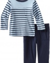 Splendid Littles Baby-boys Infant Florence Stripe Tee and Pant Set, Sky, 18-24 Months