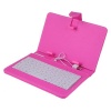 HDE® Hard Cover Case With Keyboard For 7 Tablet - Hot Pink