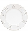 A Lenox classic with a Christmas twist, the Federal Platinum accent plate adds a flurry of charm to the already-stunning china collection.