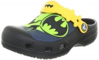 Crocs Boys' Batman Glow-in-the-Dark Clog, Black-12/13 Toddler/Youth