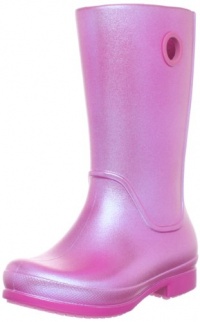 Crocs Wellie Iridescent Rain Boot (Toddler/Little Kid)