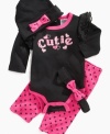 Delightfully sweet. For the sweetest little cutie pie is this 3 piece baby set by Baby Essentials.