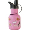 Wildkin Horses in Pink 12-Ounce Steel Water Bottle