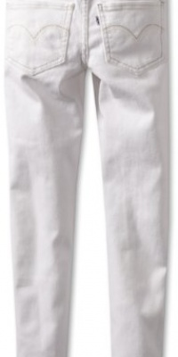 Levi's Girls 7-16 Denim Legging, White, 12