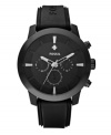 Blacked out watch style for the boardroom or the gym from Fossil's Diamond collection.