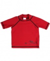 RuggedButts Toddler Boys Red w/ Black Rash Guard