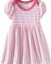 Splendid Littles Baby-Girls Infant Mini Rugby Stripe Dress,Pink Ribbon,6-12 Months