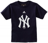 MLB Toddler New York Yankees Team Logo Short Sleeve Tee (Navy, 3T)