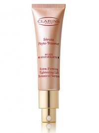 Extra-Firming Tightening Lift Botanical Serum. This serum provides skin with an immediate and intensive lifting and micro-smoothing action. Oat kernel sugars deliver natural tightening benefits by forming an invisible lifting film on skin's surface. Hibiscus seed minimizes the look of fine lines and helps smooth skin. 1.06 oz. 