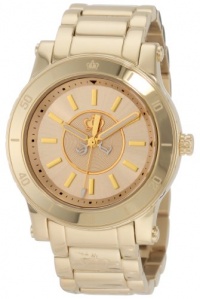 Juicy Couture Women's 1900827 HRH Gold Plated Stainless-Steel Bracelet Watch