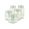 Set of 5 (Five) Bormioli Rocco Fido Glass Canning Jars - 5 Piece - .5, .75, 1, 1.5 and 2 Liters