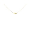 Dogeared Small Gold Dipped Infinite Love Necklace