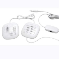 Sound Oasis SP-101 Sleep Therapy Pillow Speakers With In-live Volume Control, White