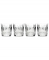 Get a taste of true opulence with Aberdeen Diamond double old-fashioned glasses by Reed & Barton. Vertical and diamond cuts accentuate clear crystal, elevating cocktails with classic style.