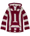 Beach bum style from Roxy, this striped hoodie is perfect for anywhere cold weather hits.