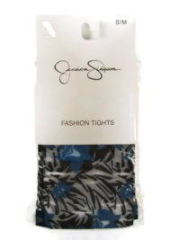 Jessica Simpson Women's Tropical Zebra Fashion Tights, Black (Medium / Tall)