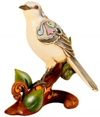 Jim Shore Heartwood Creek Mockingbird Figurine, 4-3/4-Inch