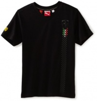 Puma - Kids Boys 8-20 Ferrari Logo Tee, Black, X-Large