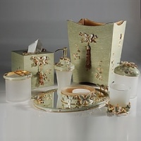 Papillion bath accessory collection from Mike and Ally. Hand crafted in the USA.