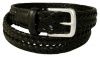 Dockers Mens Big-Tall 30mm V-Weave Braided Belt